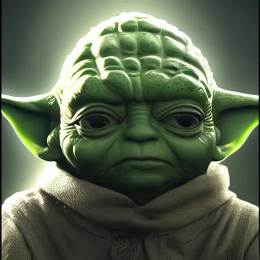 Prompt: Hugo Weaving as Yoda, hyperdetailed, artstation, cgsociety, 8k