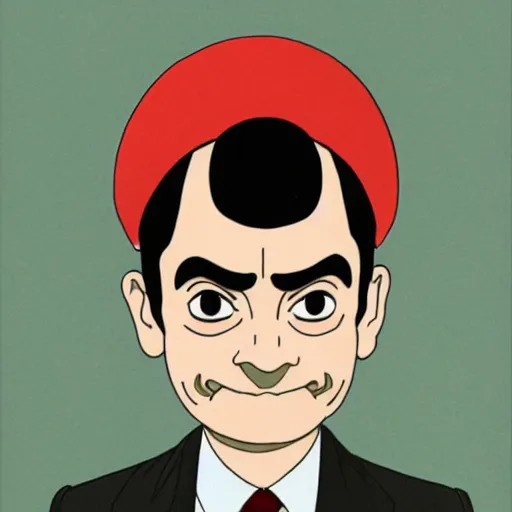 Prompt: Mr.Bean by Studio Ghibli