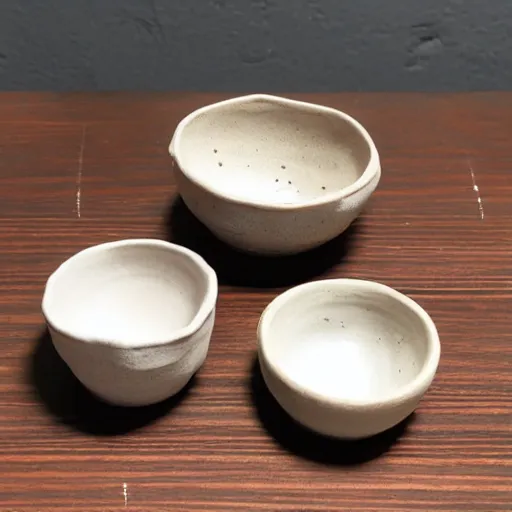 Image similar to wheel - thrown wabi - sabi ceramic set