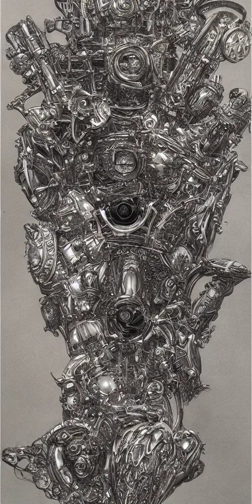 Prompt: highly detailed etching of beautiful decorative ornament, of a motorcycle, decorative design, classical ornament, hajime sorayama aaron horkey, gaston bussiere, craig mullins