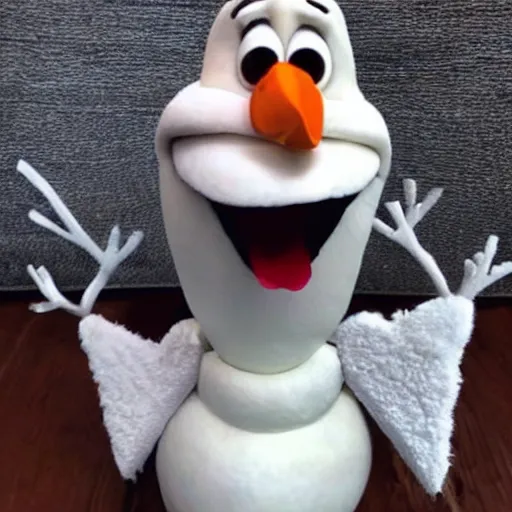 Prompt: Olaf from frozen has seen better days