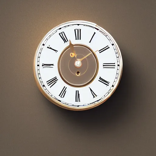 Image similar to a clock inspired by perfume, christian dior, advertising photography, gradient studio background, bokeh