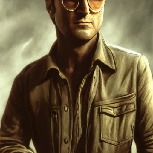 Prompt: john lennon as derek vinyard american history x, ultra realistic, concept art, intricate details, highly detailed, photorealistic, octane render, 8 k, unreal engine, art by frank frazetta, simon bisley, brom