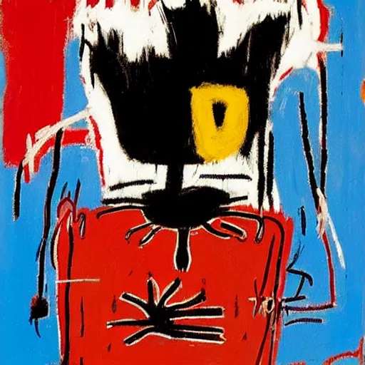 Image similar to black cat by jean-michel basquiat