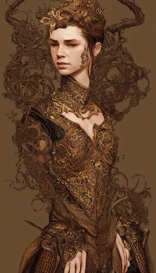 Image similar to hunter shaffer, traditional clothing, fame of thrones, fibonacci, sweat drops, intricate fashion clothing, insane, intricate, highly detailed, surrealistic, digital painting, artstation, concept art, smooth, sharp focus, illustration, unreal engine 5, 8 k, art by artgerm and greg rutkowski and alphonse mucha