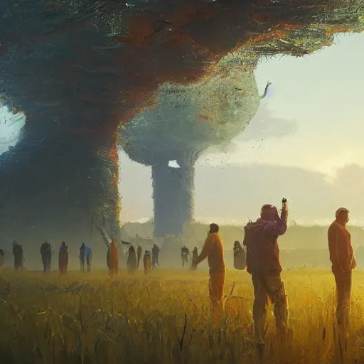 Image similar to a farm of human heads that look like Jair Messias Bolsonaro, Simon Stalenhag, Wadim Kashin, 4K, cinematic