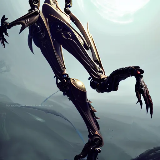 Image similar to highly detailed exquisite warframe fanart, worms eye view, looking up at a 500 foot tall beautiful saryn prime female warframe, as a stunning anthropomorphic robot female dragon, sleek smooth white plated armor, unknowingly walking over you, you looking up from the ground between the robotic legs, detailed legs looming over your pov, proportionally accurate, anatomically correct, sharp claws, two arms, two legs, robot dragon feet, camera close to the legs and feet, giantess shot, upward shot, ground view shot, front shot, epic shot, high quality, captura, realistic, professional digital art, high end digital art, furry art, giantess art, anthro art, DeviantArt, artstation, Furaffinity, 3D, 8k HD render, epic lighting