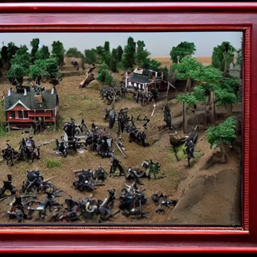 Prompt: civil war diorama