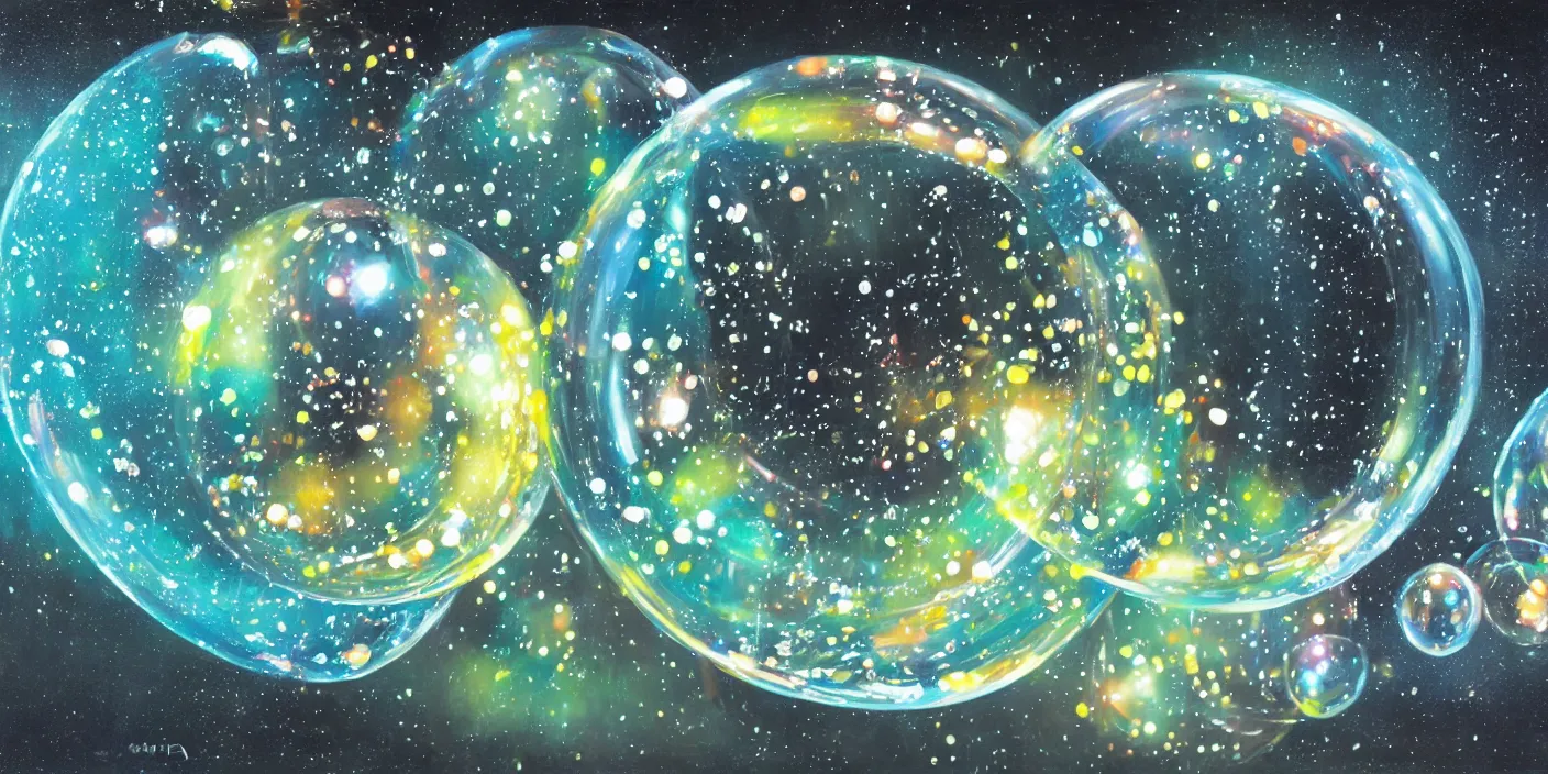 Prompt: hiragana inside bubbles, cinematic lighting, detailed oil painting, hyperrealistic, 8k