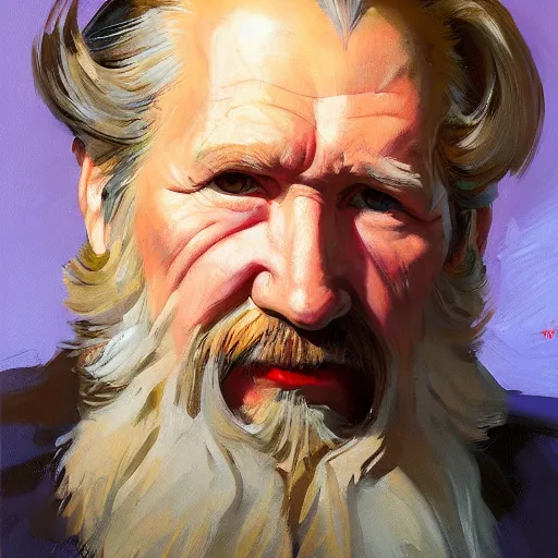 Prompt: greg manchess portrait painting of jim henson, medium shot, asymmetrical, profile picture, organic painting, sunny day, matte painting, bold shapes, hard edges, street art, trending on artstation, by huang guangjian and gil elvgren and sachin teng