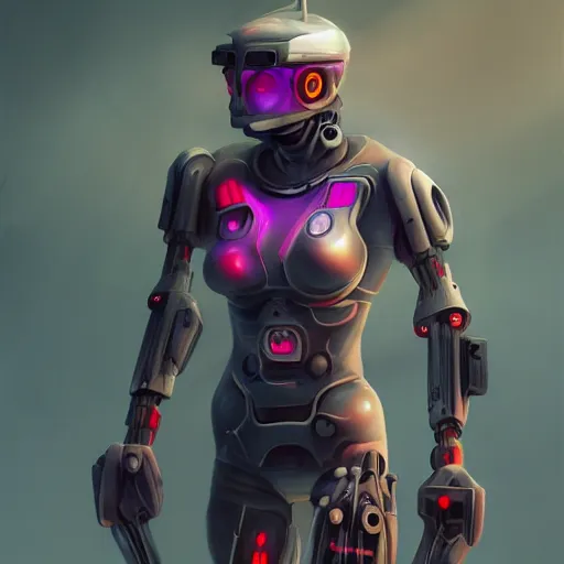 Prompt: athletic cyborg, Cyberpunk, concept art, 2077, Sci-Fi, Jeroba, Robocob, 8k, digital painting