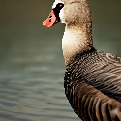 portrait of a goose dressed as ryan gosling, feather | Stable Diffusion ...