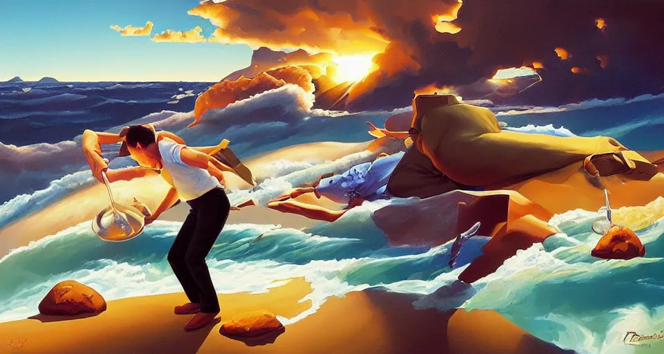 Prompt: the two complementary forces that make up all aspects and phenomena of life, by RHADS