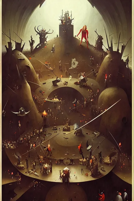 Image similar to hieronymus bosch, greg rutkowski, anna podedworna, painting of the x - men 1 9 9 0 s