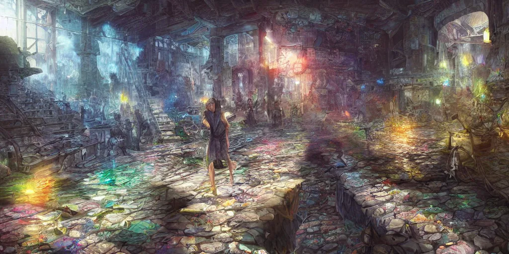 Image similar to i am not unmindful that some of you have come here out of great trials and tribulations. some of you have come fresh from narrow jail cells. ultrafine highly detailed hyper colorful illustration, sharp focus, final fantasy, unreal engine highly rendered, global illumination, radiant light, intricate and detailed environment