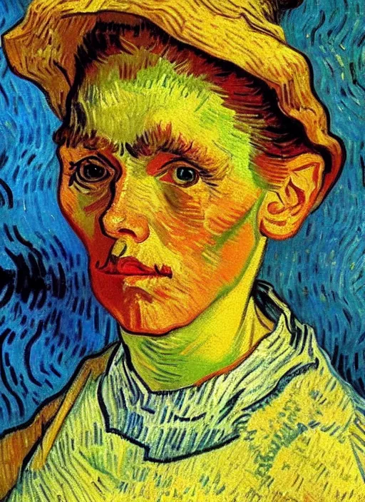 Image similar to detailed expressionist!! oil painting masterpiece portrait of a washerwoman!! by van gogh, 8 k resolution, smooth, sharp focus, matte painting, beautiful masterpiece expressionist painting