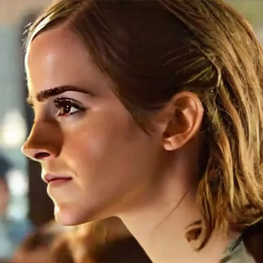 Prompt: A still of Emma Watson in Interestellar movie