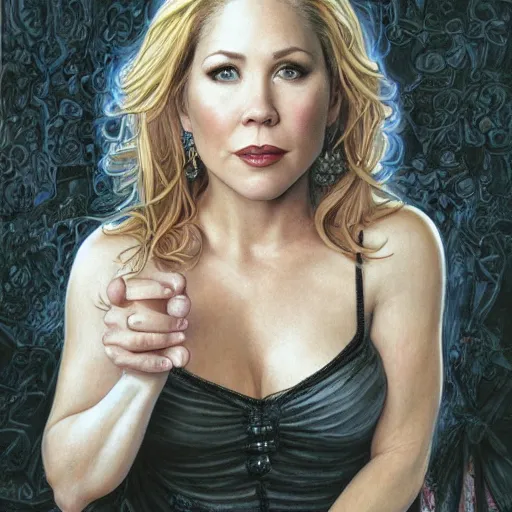 Image similar to Christina Applegate, by Mark Brooks, by Donato Giancola, by Fiona Stephenson