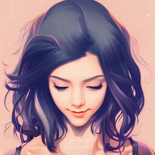 Image similar to the joy of life, artgerm, a simple vector based illustration, by ross tran