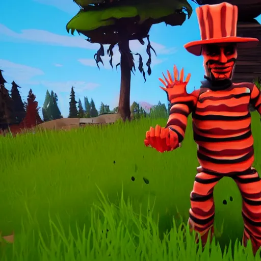 Prompt: Freddy Krueger in Fortnite