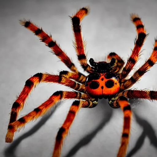 Prompt: scariest spider with 100 legs