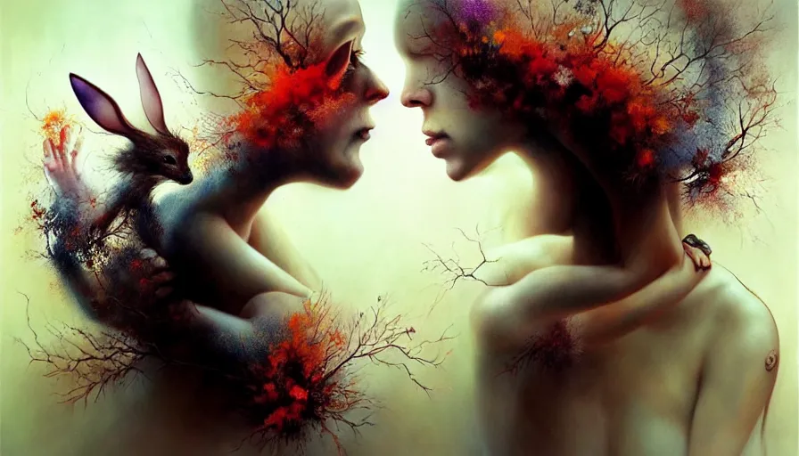 Image similar to the two complementary forces that make up all aspects and phenomena of life, by ryohei hase