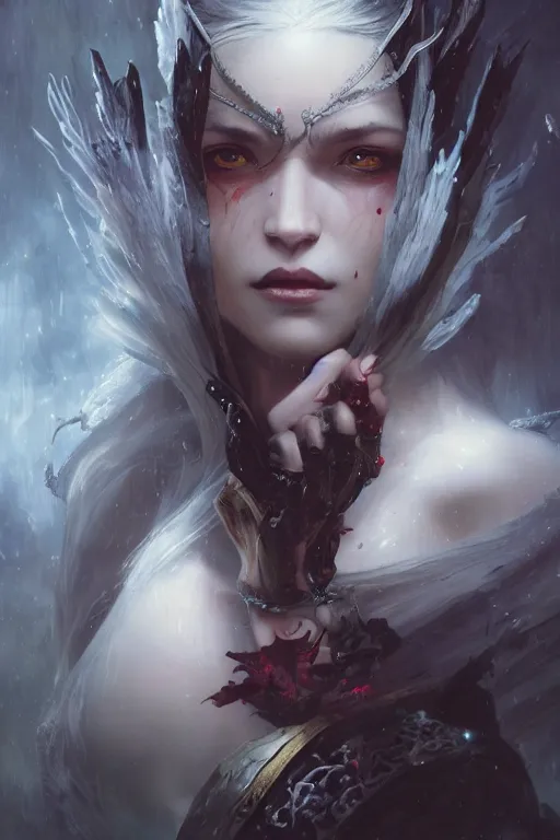 a beautiful portrait of an attractive elven succubus | Stable Diffusion ...