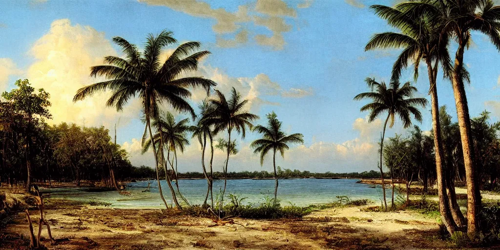 Image similar to painting of florida by eugene von guerard