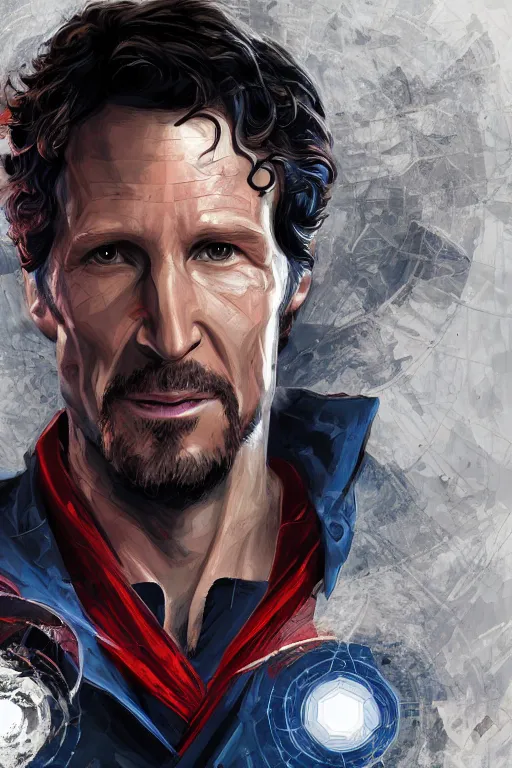 Image similar to Portrait of Todd Howard as Doctor Strange, highly detailed, marvel comics, artstation, digital illustration