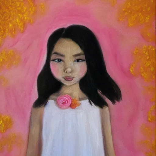 Image similar to portrait of a Flower Girl by Joanna Canara