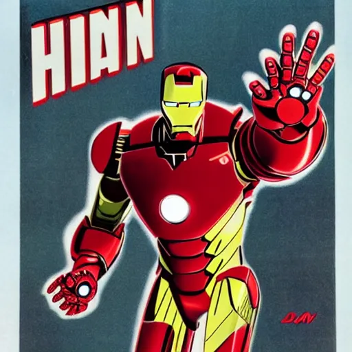 Image similar to a 5 0's iron man