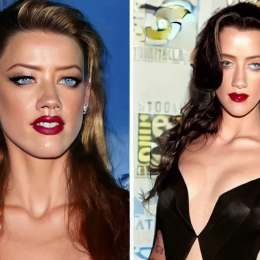 Prompt: danny trejo and amber heard face mix, amber trejo