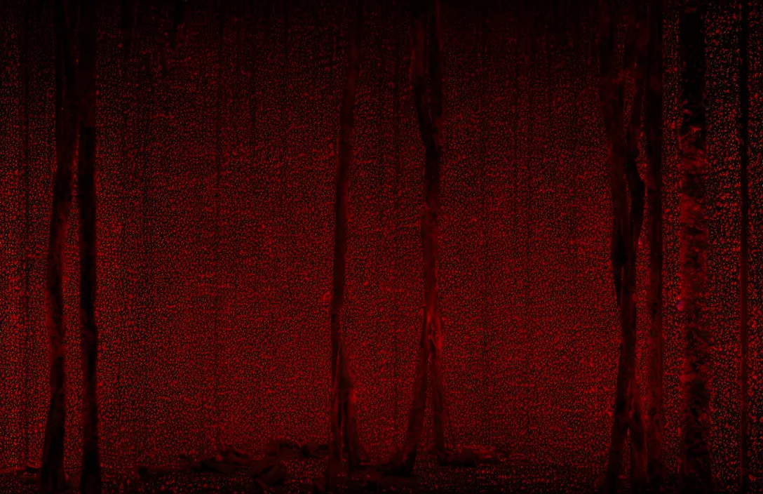 Prompt: result is a sophisticated interplay between warm, cool, light and dark colors. symbolic intact flawless ambrotype from 4 k criterion collection remastered cinematography gory horror film, ominous lighting, evil theme wow photo realistic postprocessing yayoi kusama installation point of view of antagonist petrichor render by christopher soukup