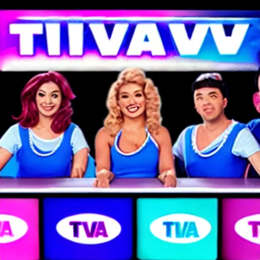 Image similar to Trivia TV show with blue crown logo