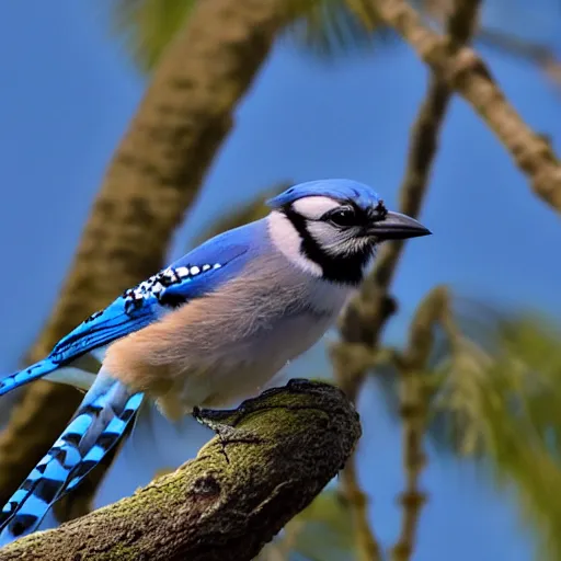 Image similar to a Bluejay over the sun on a limb