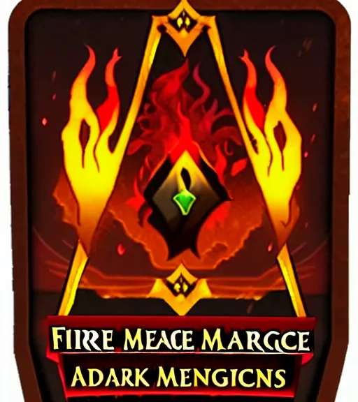 Image similar to fire mage confederation against the dark emblems