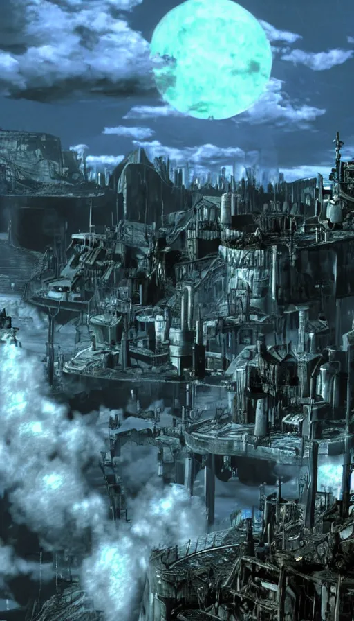 Image similar to the end of the world, from final fantasy vii