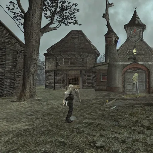 Image similar to Resident Evil Village if it had been a PS1 game