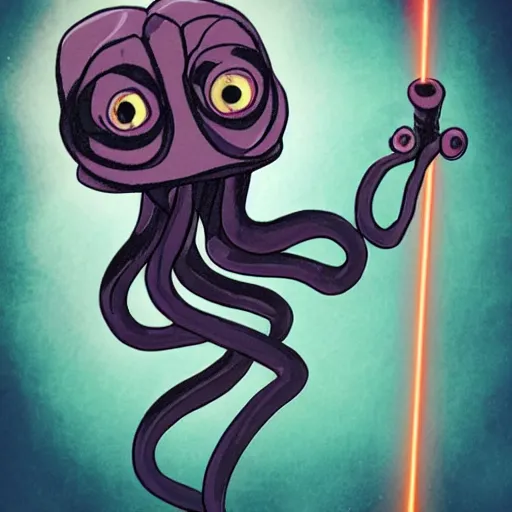 Image similar to darth octapus with asthma