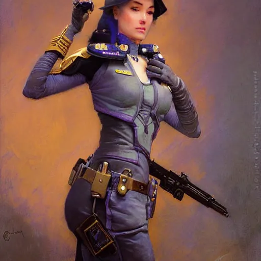 Prompt: portrait of a female grey bunny in a police uniform. shadowrun furaffiniy cyberpunk fantasy highly detailed painting by gaston bussiere craig mullins jc leyendecker gustav klimt artgerm greg rutkowski john berkey, bergey, craig mullins, ruan jia, raymond swanland, jeremy mann, tom lovell, alex malveda