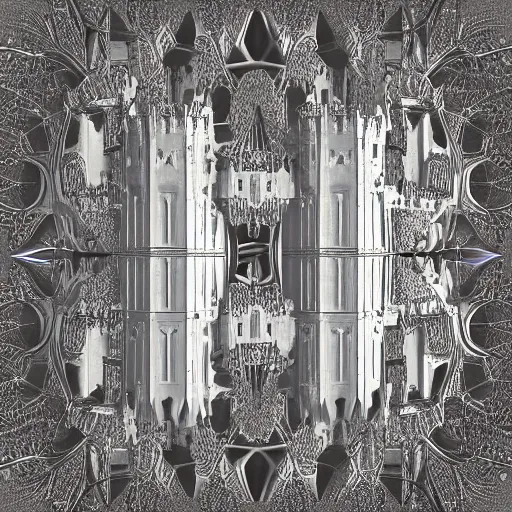 Image similar to fractal castle