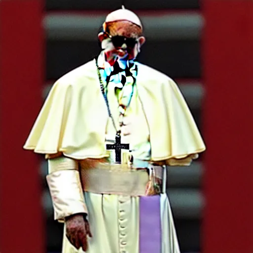 Image similar to pope stevie wonder