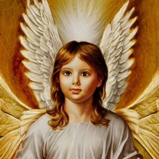 Prompt: the potrait of cherubim angel