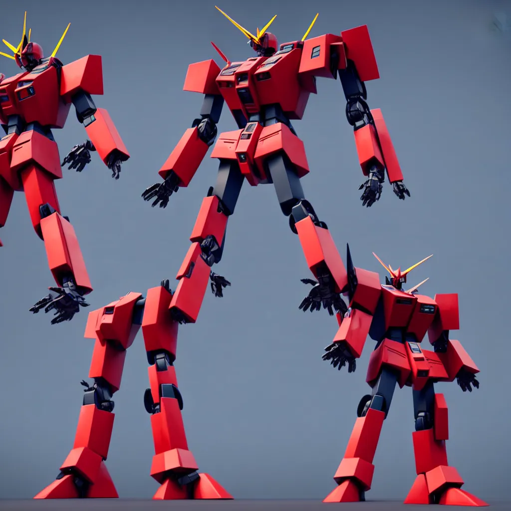 Image similar to 1 : 1 bill gates giant robot gundam, cinematic lighting, 4 k highly detailed render, cinema 4 d