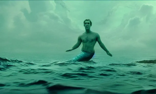 Prompt: mark zuckerberg as a mermaid ruling the ocean, photorealistic, cinematic lighting, highly detailed, extremely realistic color photograph by stanley kubrick