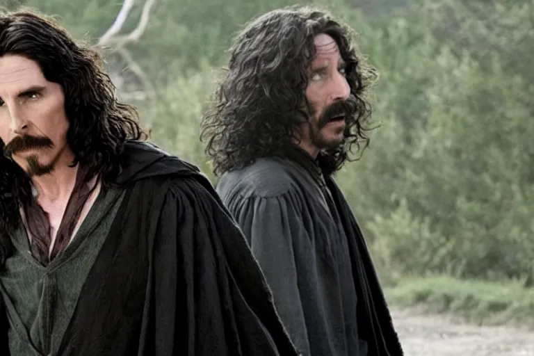 Image similar to film still Christian Bale as Sirius Black in Harry Potter movie