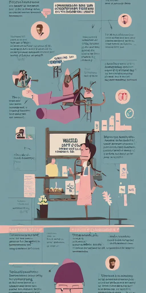Prompt: how to communicate with aggressive customers, pastel infographic by Wes Anderson and WWFT weworkforthem