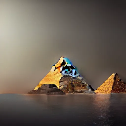 Prompt: A pyramid in the depths of Egypt, dark mysterious, atmospheric, massive scale, trending on Artstation, digital art