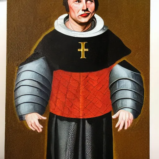 Prompt: elon musk as a smug peasant in medieval times, oil on canvas