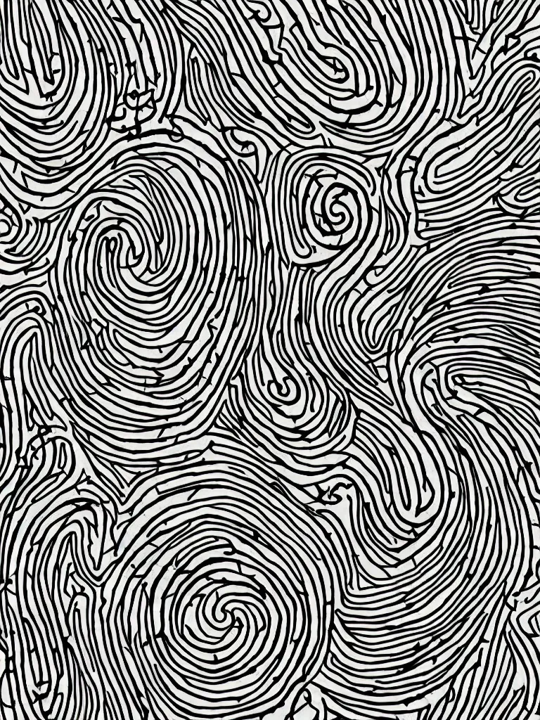 Image similar to abstract single line thick sharpie drawing, acorn in bottom corner grows to becomes tree in shape of treble clef, bursts of color, Mo Ganji, continuous line drawing